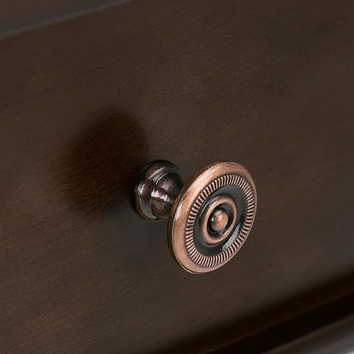 Miniatura 39 de SIMPLIHOME Carlton - Mesa auxiliar cuadrada de transición de madera maciza de 18 pulgadas de ancho, color gris rústico para sala de estar y