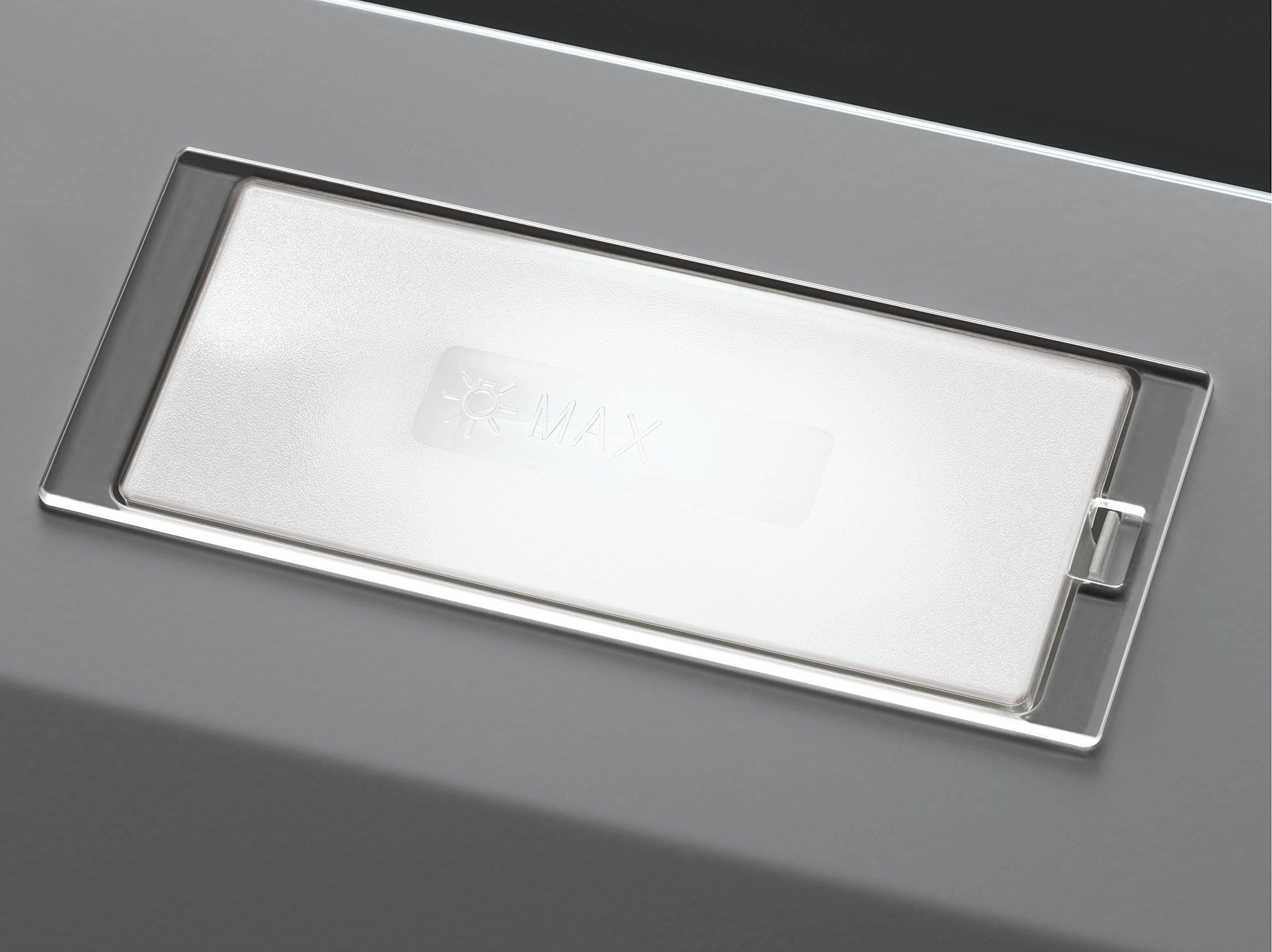 AEG DEB1621S Dunstabzugshaube (Einbau) / klappbar mit 3 Leistungsstufen / 59,8 cm Einbau Dunstabzugshaube / Vlies-Fettfilter / LED-Beleuchtung / 66,1 kWh pro Jahr / grau