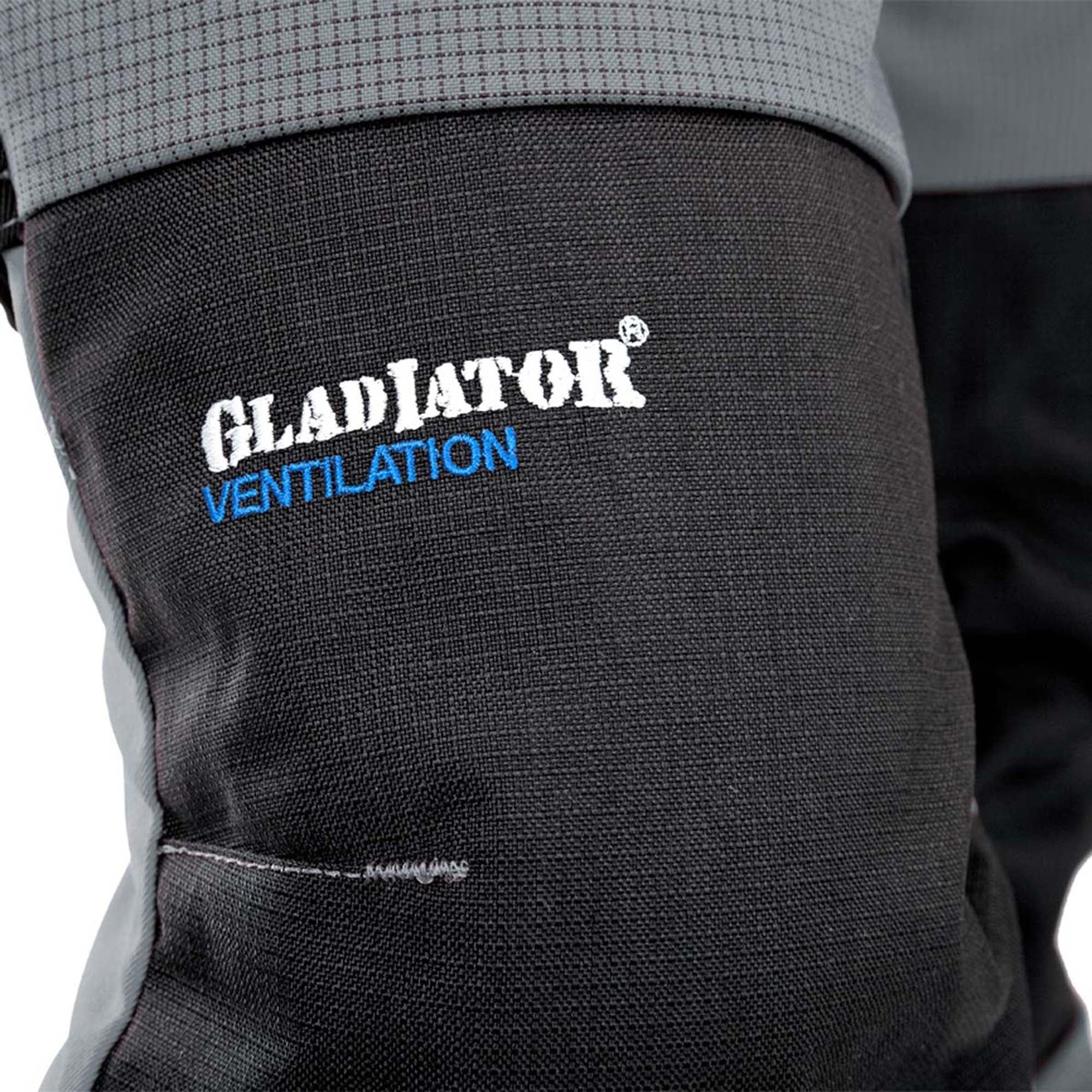 Pfanner Ventilation - Pantalones de protección contra cortes (clase 1), color gris, gris, M