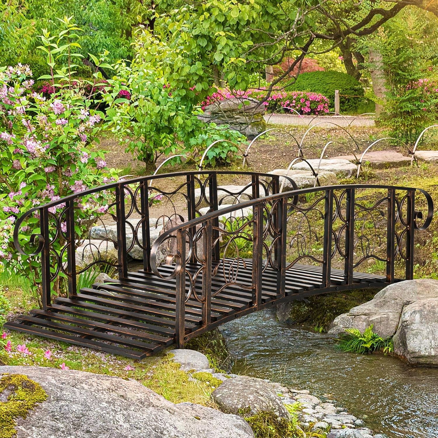 Vintage Metal Garden Bridge