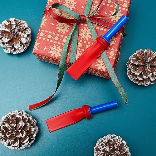 Miniatura 5 de Sumind 6 piezas de silbato de pedo divertidos juguetes para niños broma de Navidad jugando accesorios silbato, juguetes para el día de los