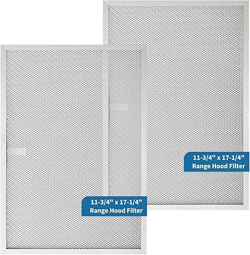 BPS1FA36 - Filtro de aluminio para campana extractora de 11-3/4 x 17-1/4 x 3/8 pulgadas, compatible con Broan QS1 de 36 pulgadas y NuTone Allure 36