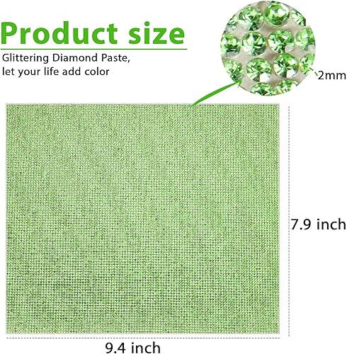 Vista 145 de Outus 12000 piezas de lámina de strass Bling Bling, calcomanías de strass, autoadhesivas, calcomanías para decoración de autos DIY, calcomanías