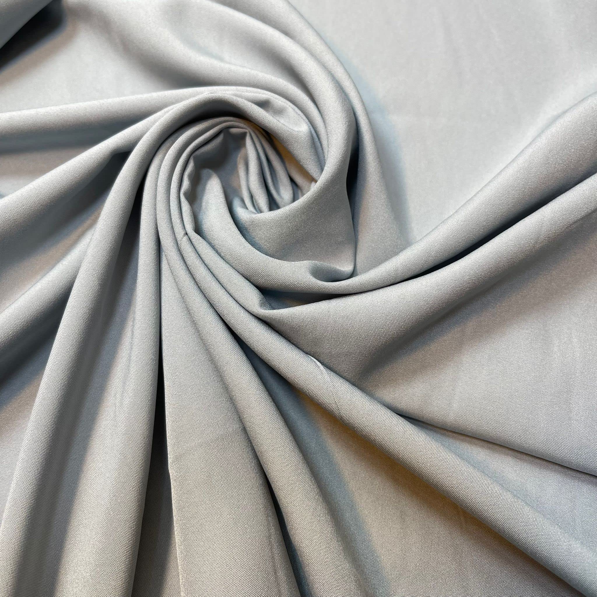 Soft Peach skin Powder Touch Dress Craft Lining Fabric Material 44" Wide Available in 8 Colours (Duck Egg, 1 Meter) — image 1