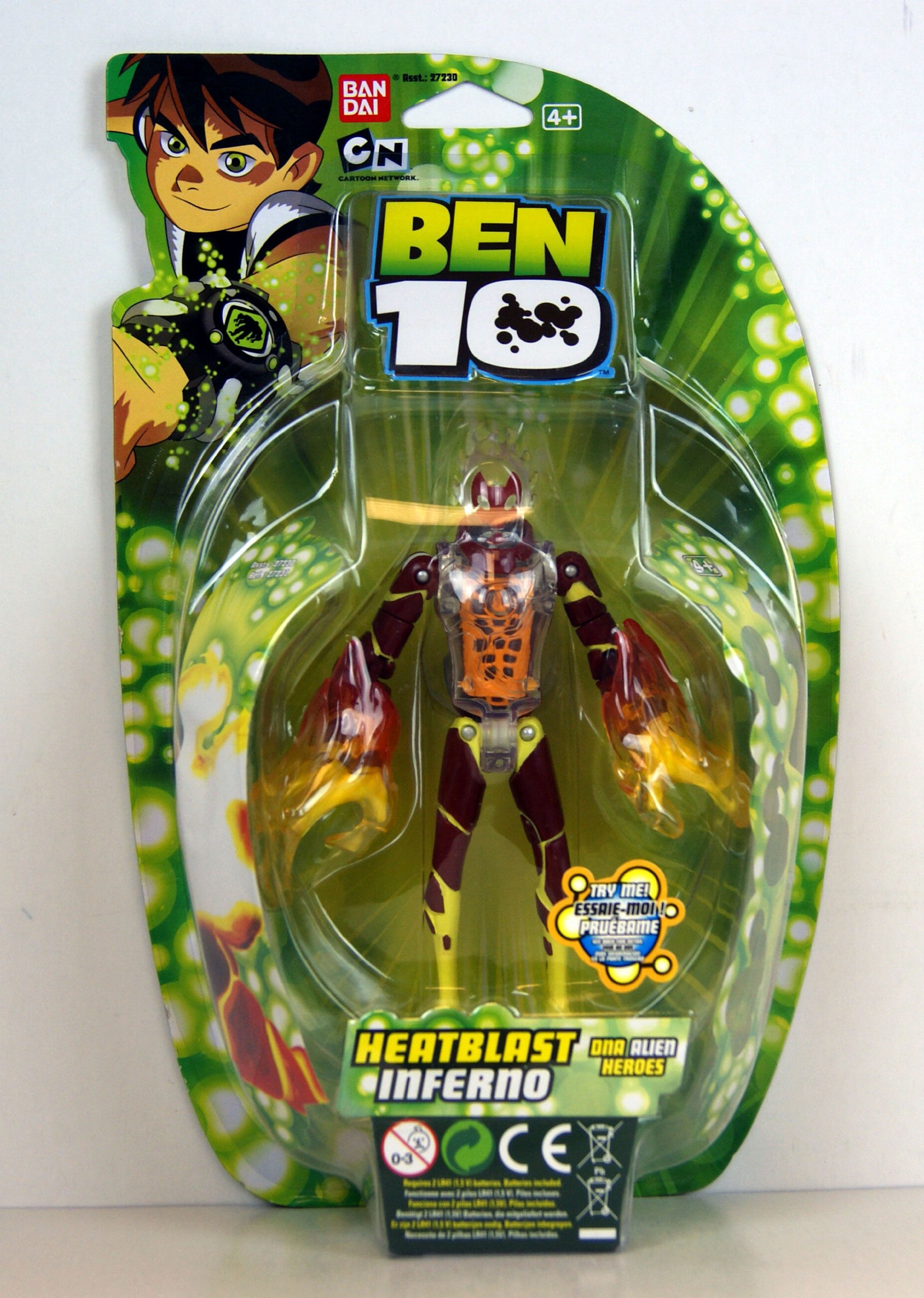 Ben 10 DNA Alien Heroes - Heatblast : Amazon.com.au: Toys & Games