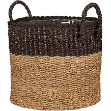 Scheurich Seagrass 33, Basket Planter/Basket Planter/Basket Pot with Seagrass Handles, Colour Nut Brown, 35 cm Diameter, 31 cm High, 26.9 L Vol.