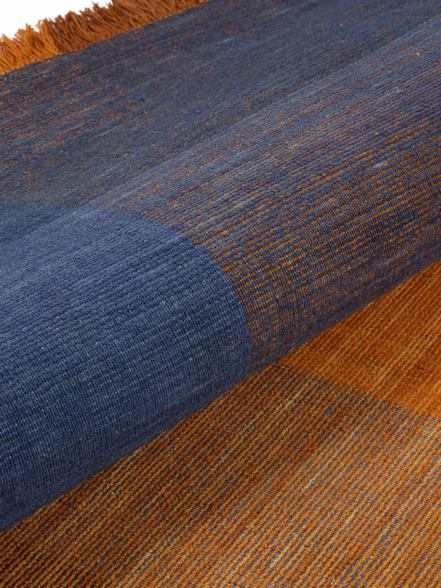 RugVista Aberdeen, Dywan, 200 x 300 cm, Prostokąt, Pokój dzienny, Sypialnia, Czyścić wyłącznie chemicznie, Certyfikat Care & Fair, Pomarańczowy/Niebieski