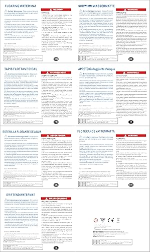 Miniatura 8 de CTSC Alfombra flotante  Lily Pad  Alfombra de agua  Alfombra flotante de 10 x 5 pies para lago, espuma XPE resistente a desgarros de alta densidad