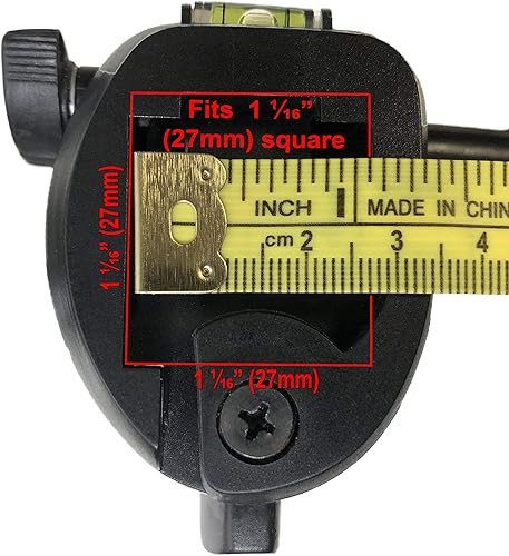 Miniatura 3 de Placa de liberación de trípode de DaVoice para uso con placa de montaje de trípode de 50 pulgadas, placa QR de liberación rápida para trípode básico