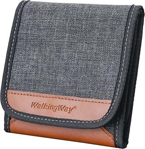 Walking Way Bolsa de filtro de lente de 3 bolsillos Estuche de filtro de lente de fotografía Estuche de transporte para lente de cámara Bolsa para