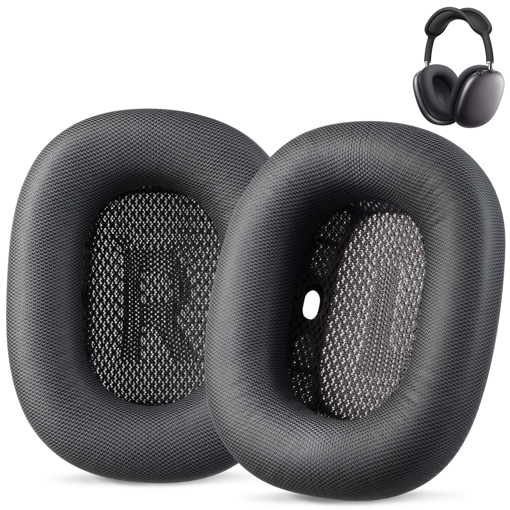 AHG Accessory House Global Upgraded Replacement air pods max Ear Cushions Pads Compatible with Apple AirPods Max Headphones (Space Grey). Premium PU