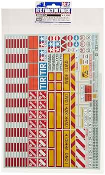 Amazon.com: Tamiya 300056534 1:14 Warning Decoration for
