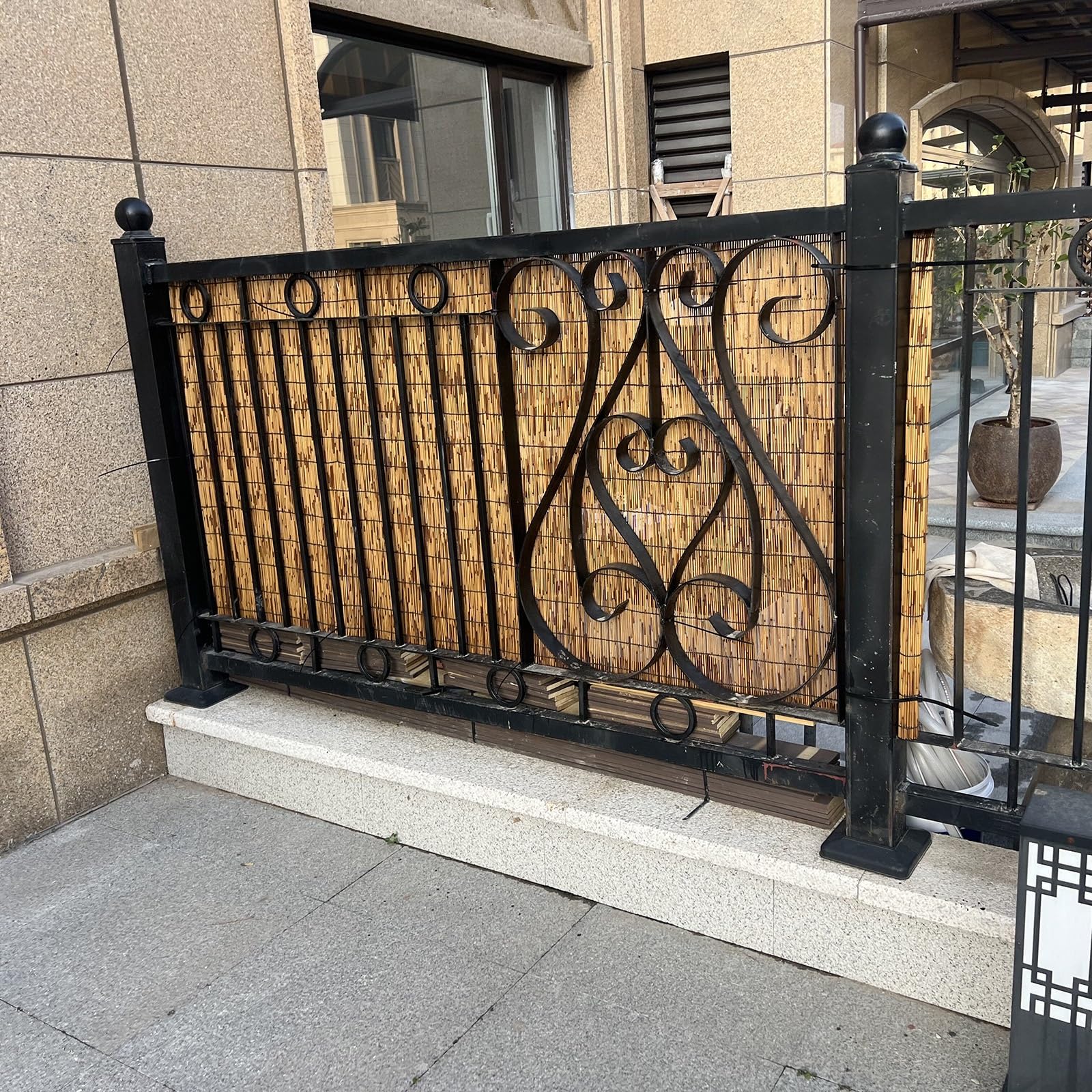 Ekran zasłaniający trzcinę, ekran przeciwsłoneczny na balkon