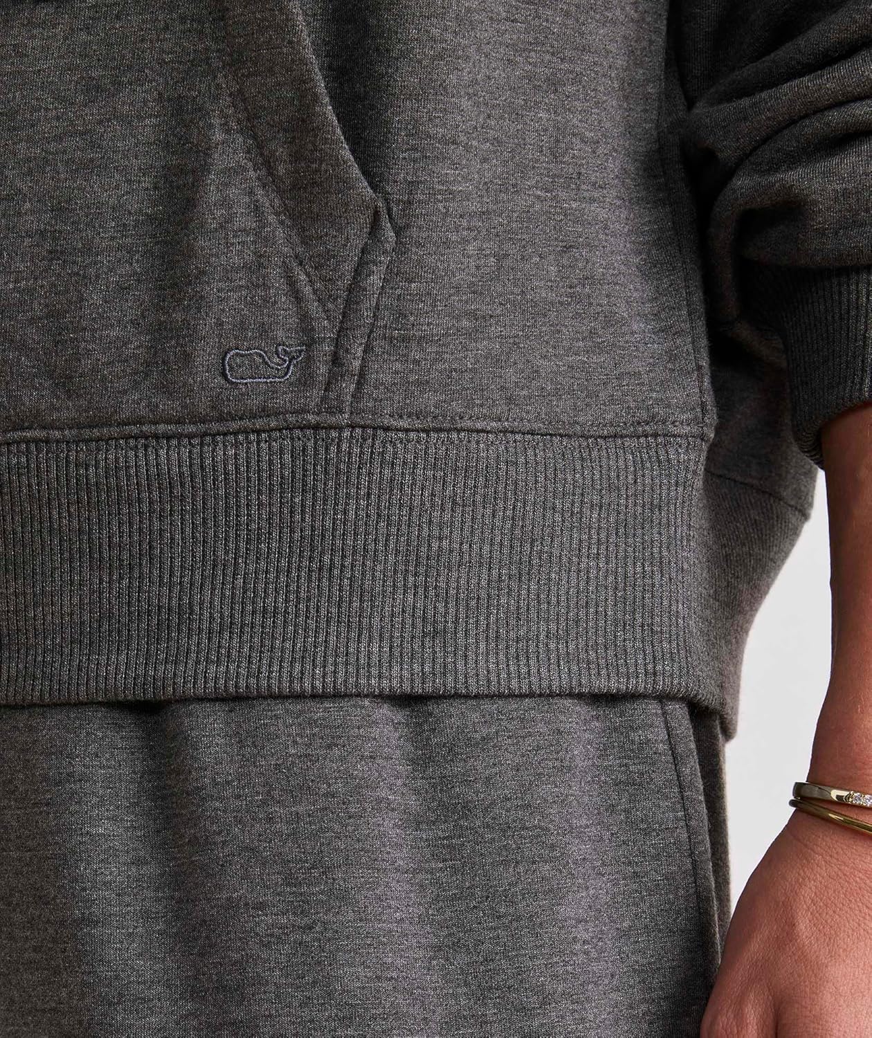 vineyard vines womens Dreamcloth® Hoodie With Satin Drawcords - Image 4