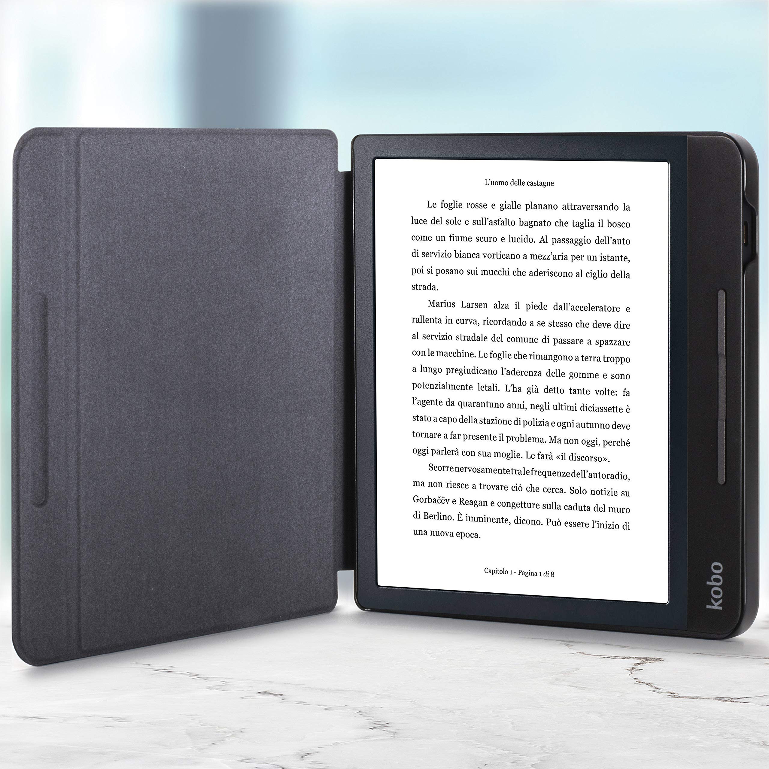 Forefront Cases Custodia Magnetica per Kobo Libra H2O (2019) Nero