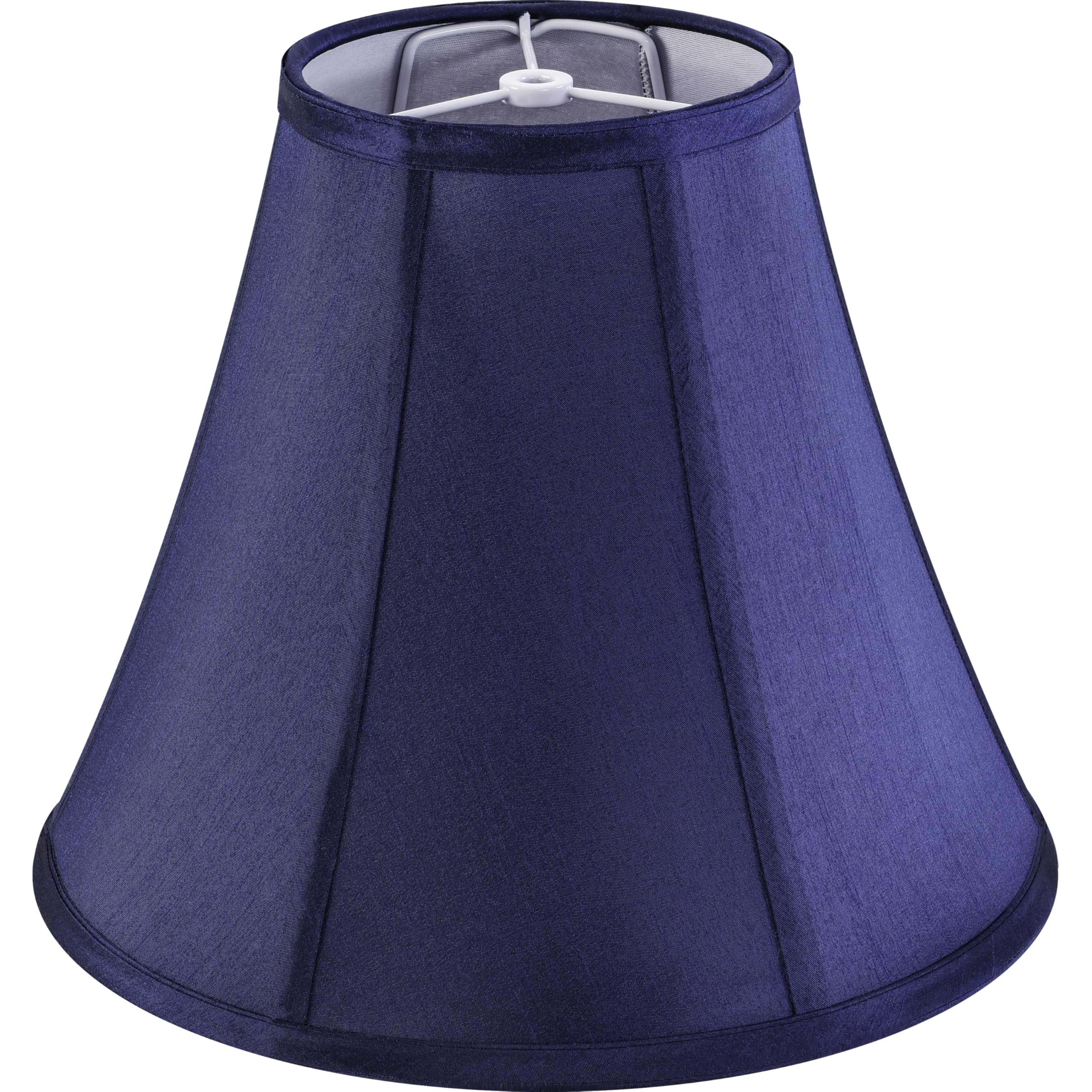 GO&SO Blue Bell Lamp Shades 6" Top x 13" Bottom x 9.8" High(Spider) Medium Lamp Shade, Traditional Fabric Lamp Shade for Table Lamp,Floor Lamp,Side