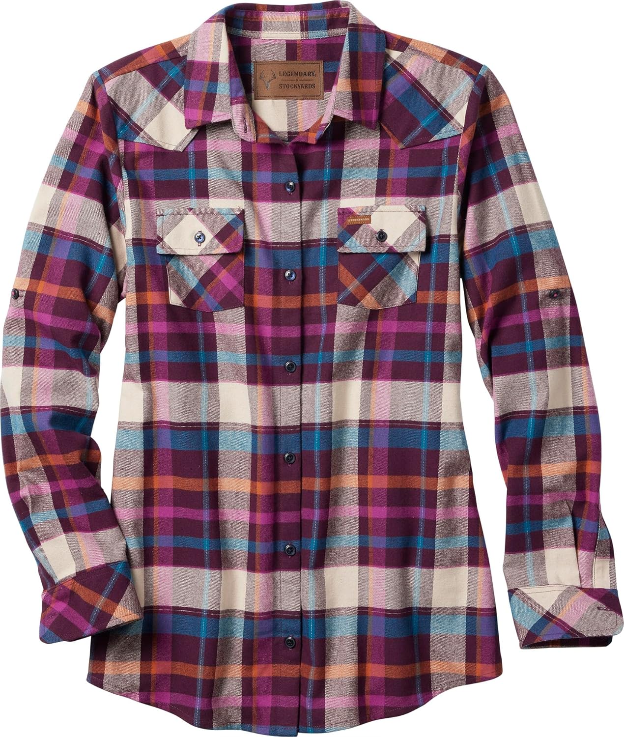 Legendary Whitetails Womens Stockyards Plaid Flannel Shirt