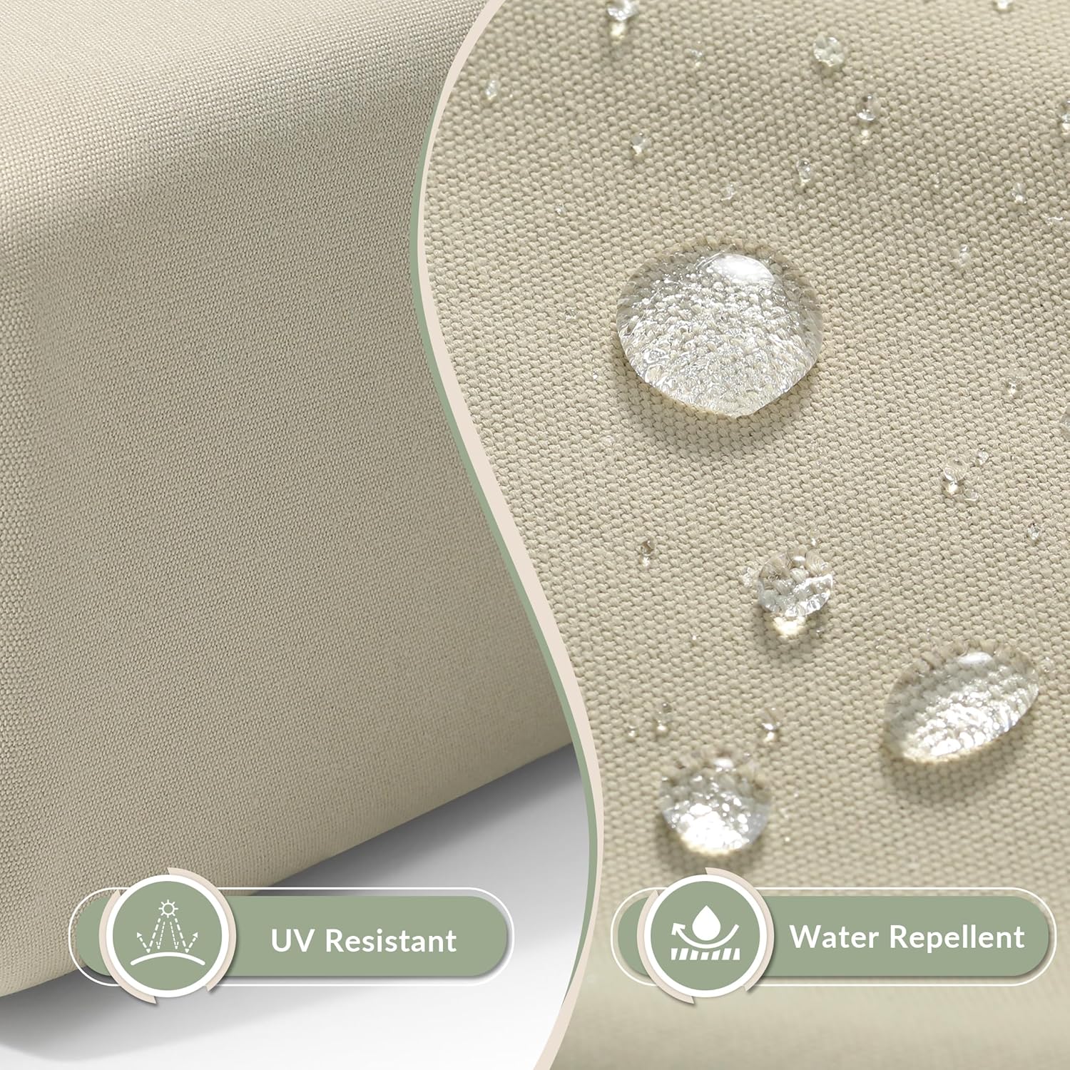 WestinTrends Avalon Outdoor HDPE Deep Seating Modular Armless Patio Chair with Patio Cushions White/Brown