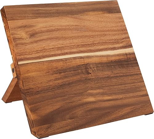 Miniatura 115 de Mercer Culinary Millennia Colors - Juego de 5 tableros magnéticos con asas moradas, madera de caucho, 5 x 15 x 15 pulgadas