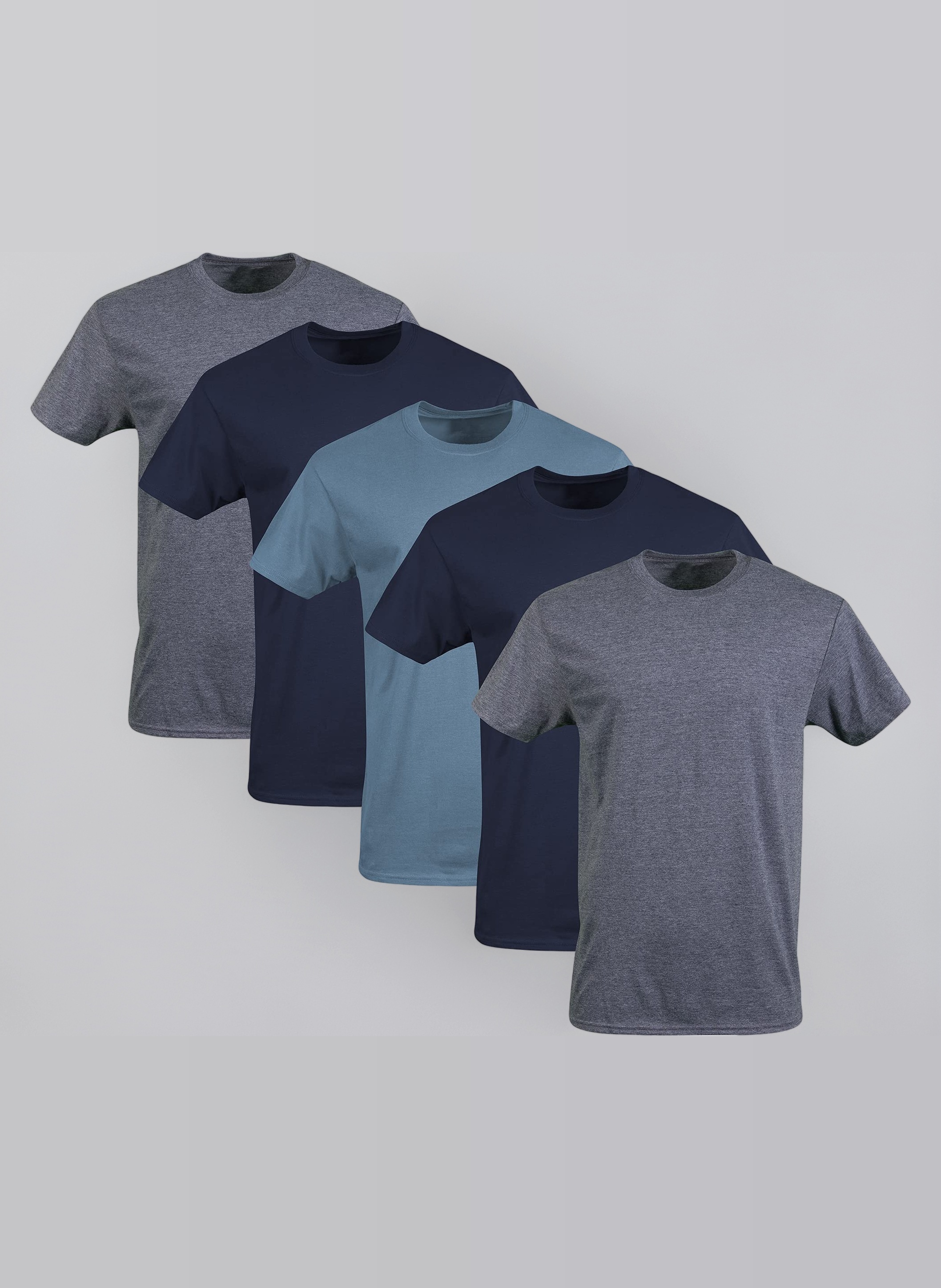 GILDAN Men's Crew T-Shirt Multipack Underwear (Pack of 5)