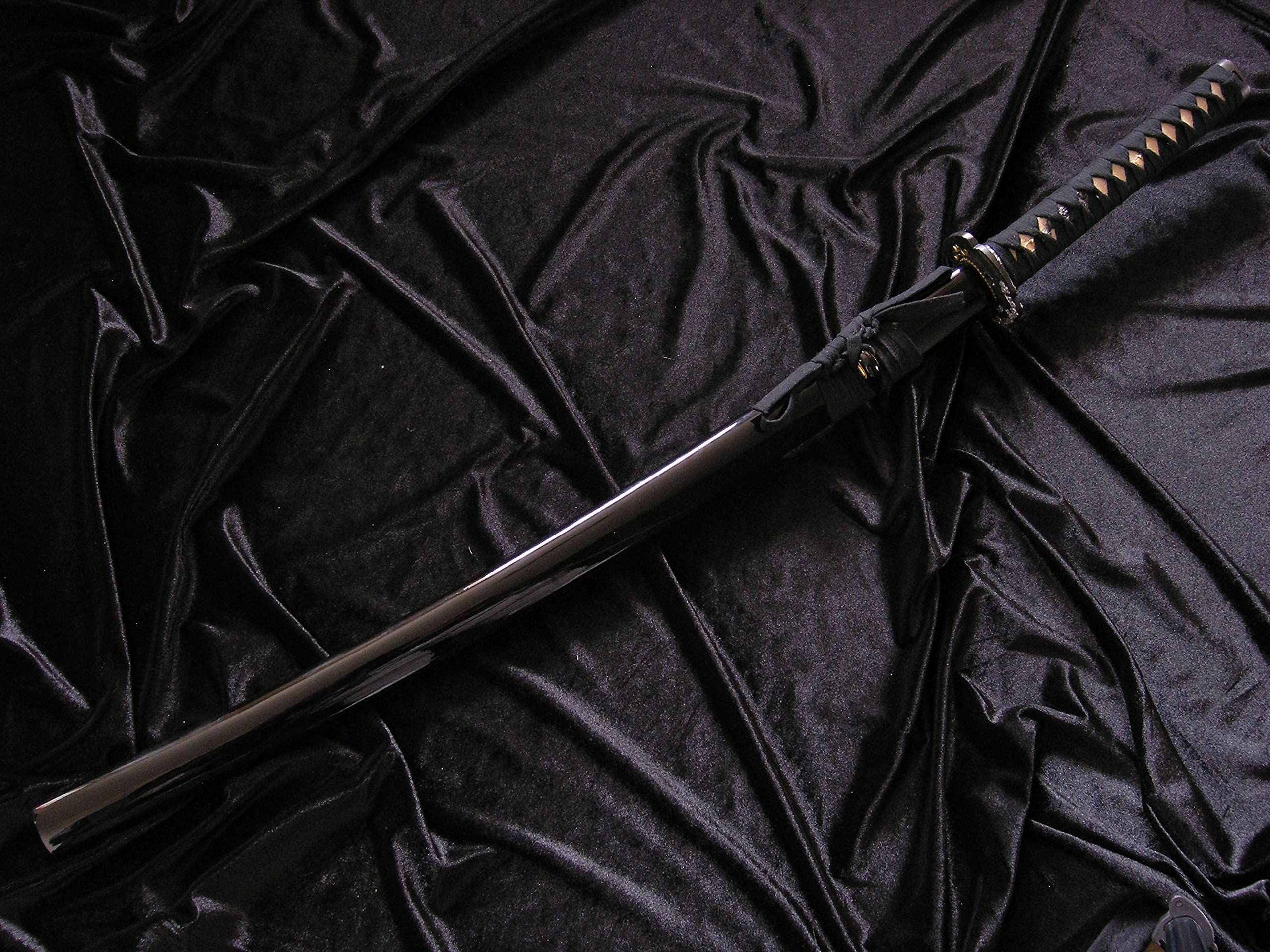 Katana Rot Damast Stahl 1045 Ten Ryu Schwert scharf echt zum Training Metall Samurai 100% handgefertigt Nur für Erwachsene - 18 Jahre erforderlich TR-026