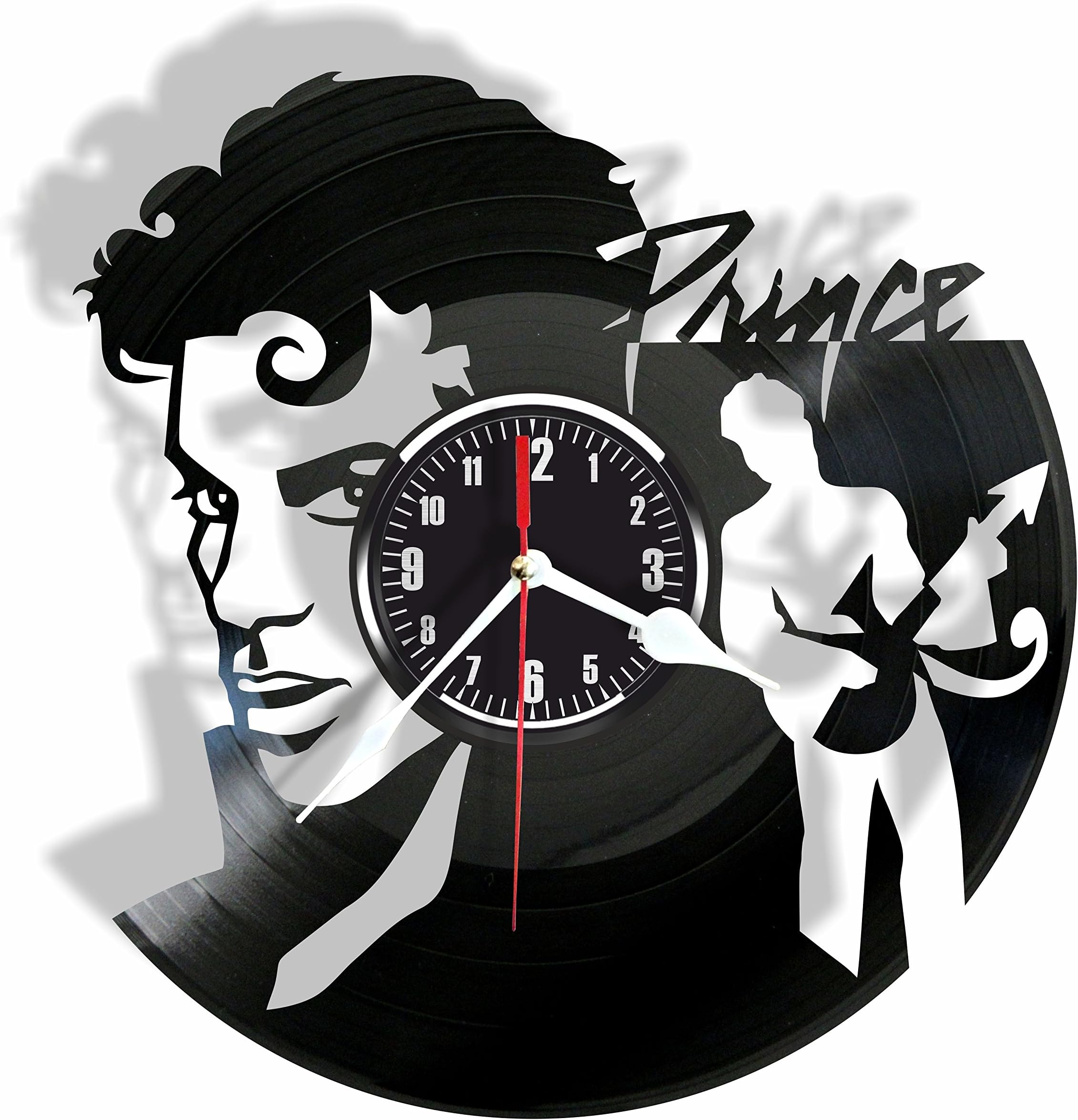 Prince Vinyl Wall Clock- Modern Room Decor-Unique Handmade Gift for Friends and Someone You Love
