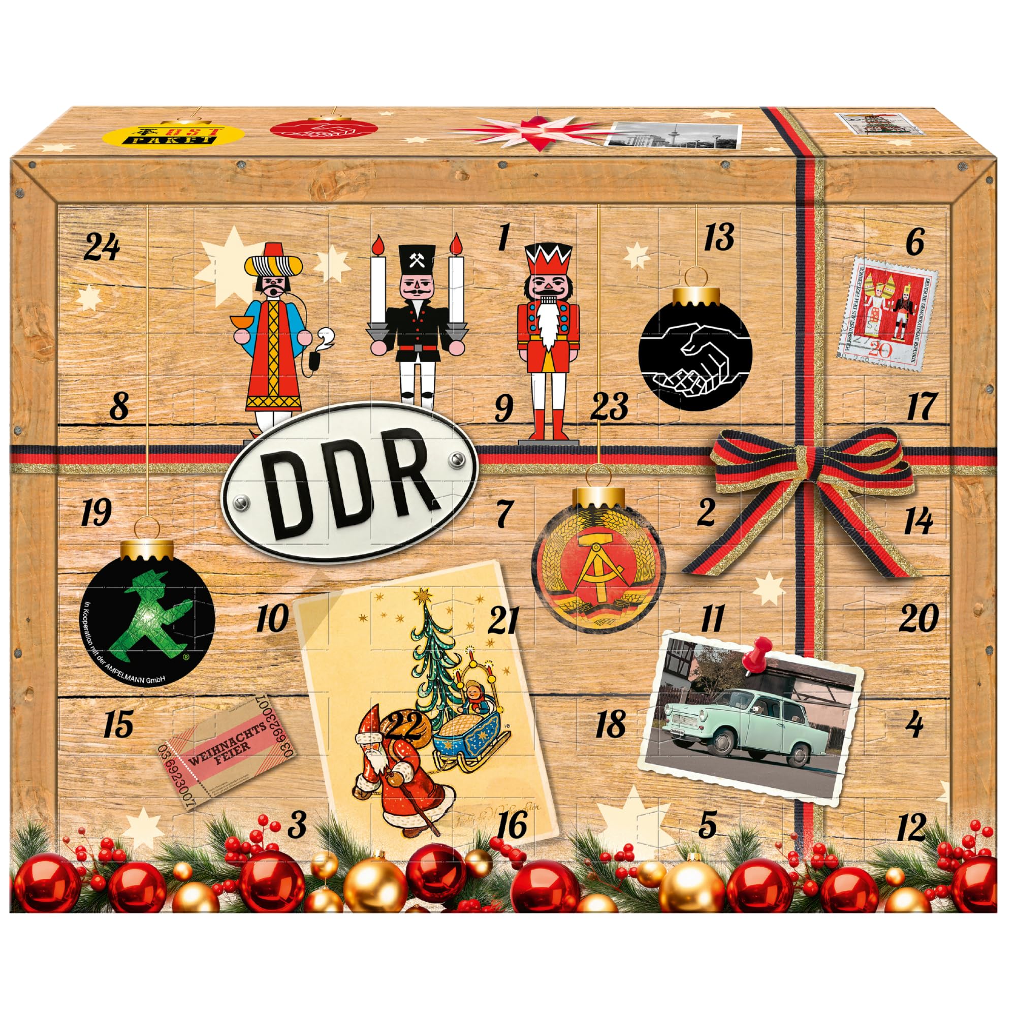 Adventskalender 2025 mit 24 Ostprodukten - Spezialitäten aus dem Osten
