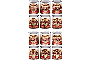 Keystone Meats All Natural Canned Beef: 12-Pack Survival Food
