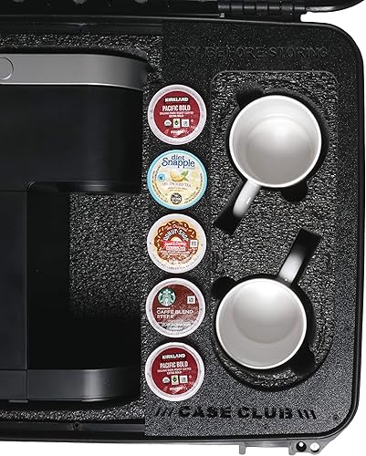 Miniatura 5 de Case Club Funda impermeable precortada compatible con cafetera Keurig K-Mini, capacidad para 2 tazas y almacena 5 cápsulas