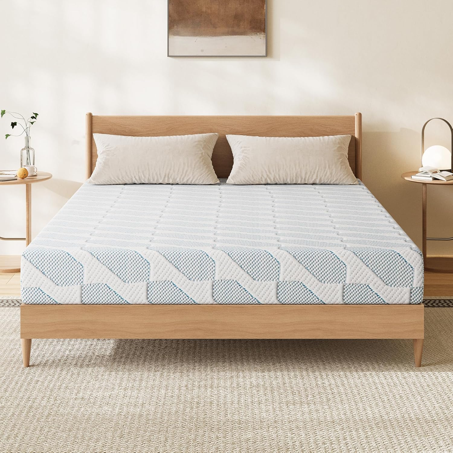 EYN Twin Size Memory Foam Mattress, 6 Inch Twin Bed Mattresses in a Box, Relieve Pressure with Medium Support, CertiPUR-US Certified, 75''L x 38''W