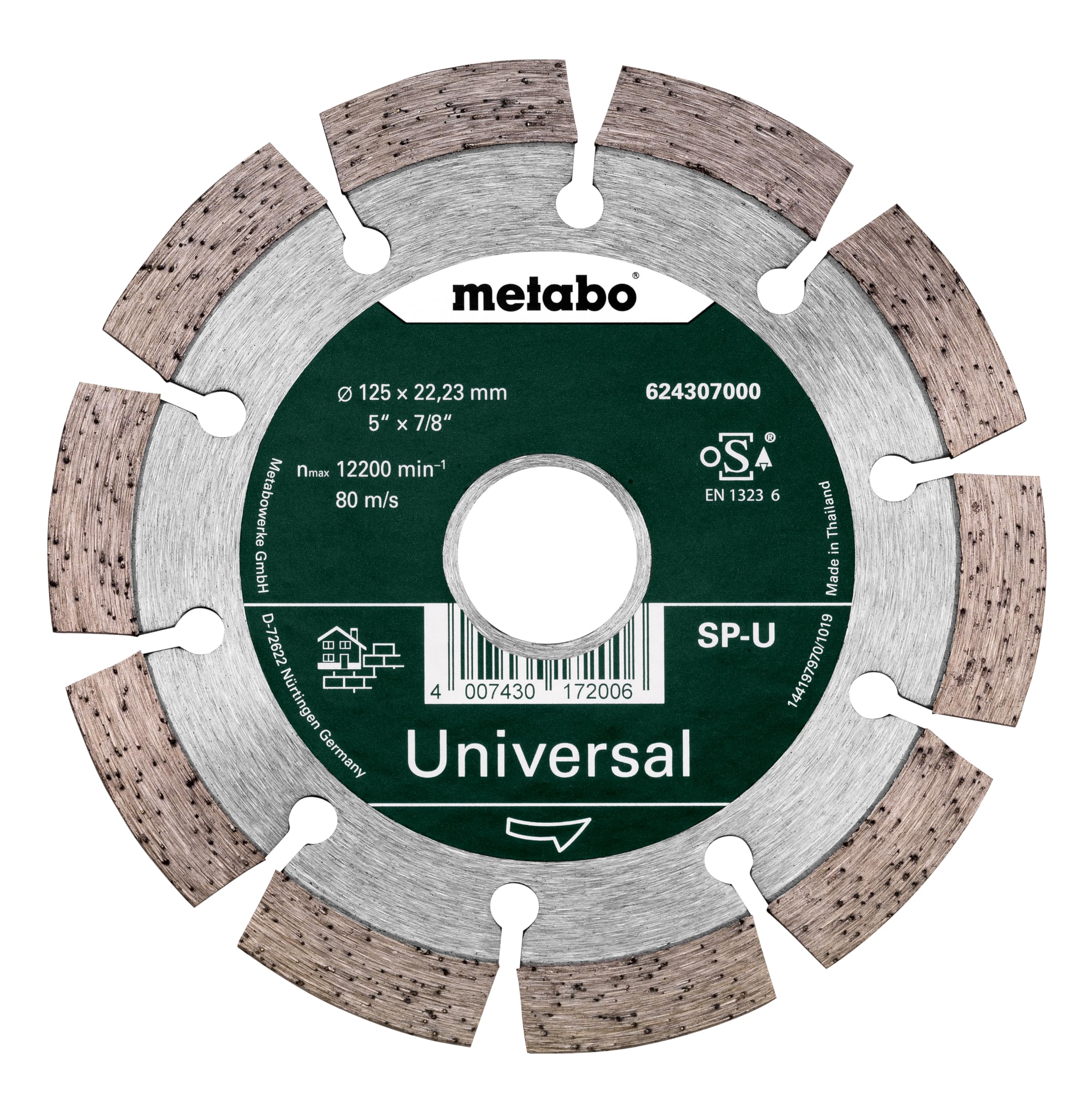 Metabo Diamond Disc 125mm for Concrete & Building 80m/s