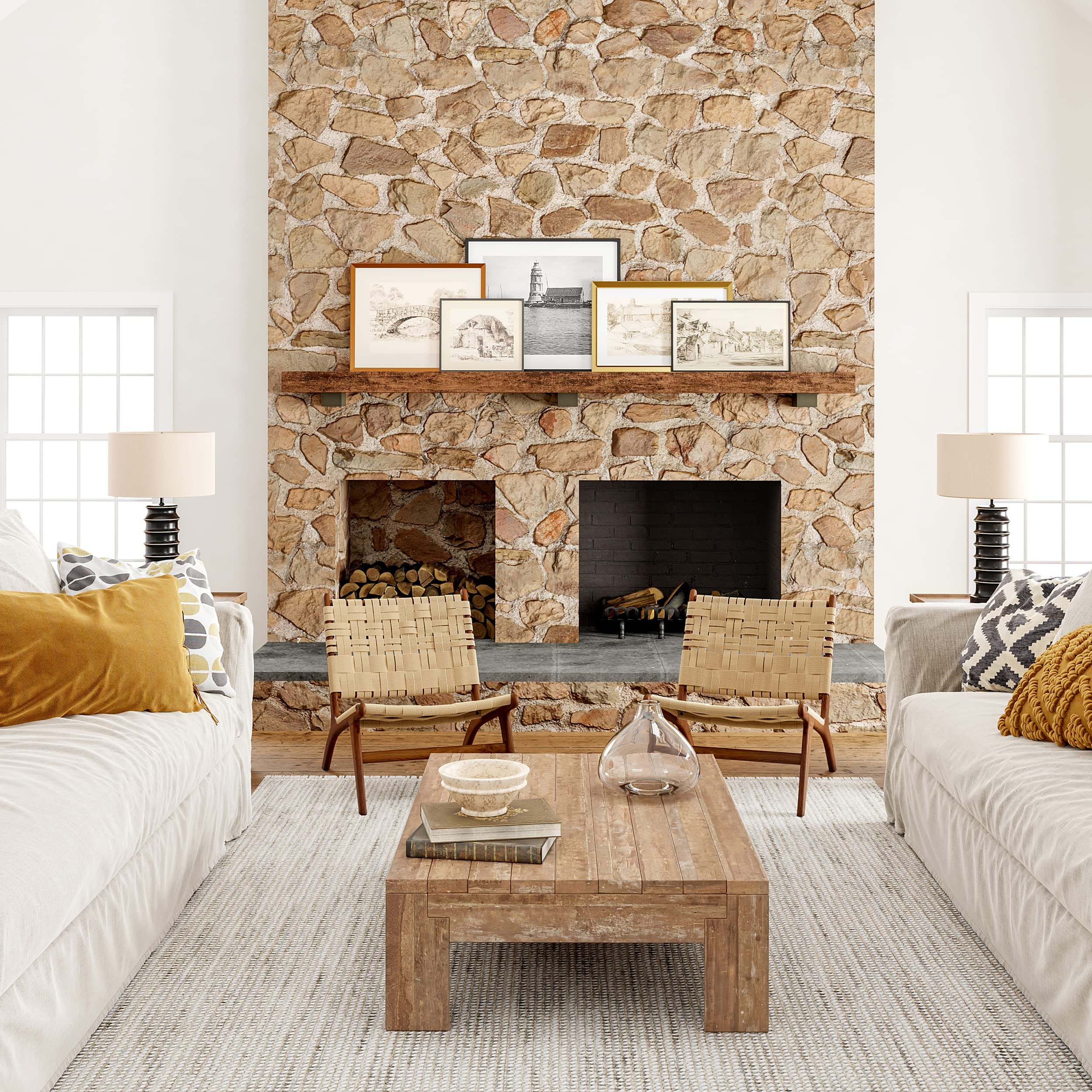 Amazon.com: Rugs USA Zinnia Farmhouse Tasseled Area Rug, 7
