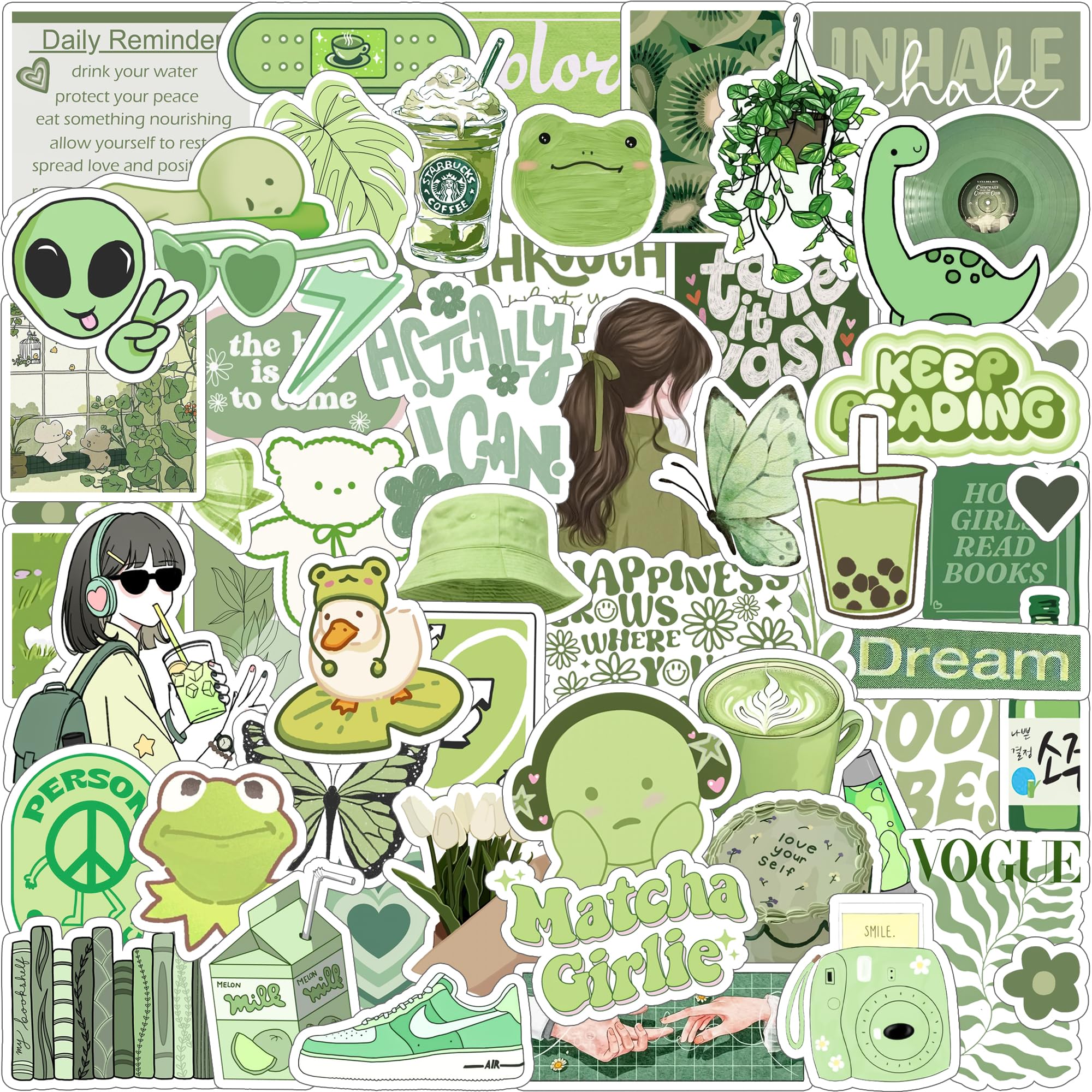 Black Aesthetic Sticker Pack 45+ Pieces | Glossy Premium Vinyl | Waterproof, Scratch & Fade Resistant | Durable Stickers for Laptop, Bottle, Scrapboks, Phone, Bike & More — Amazon image 13