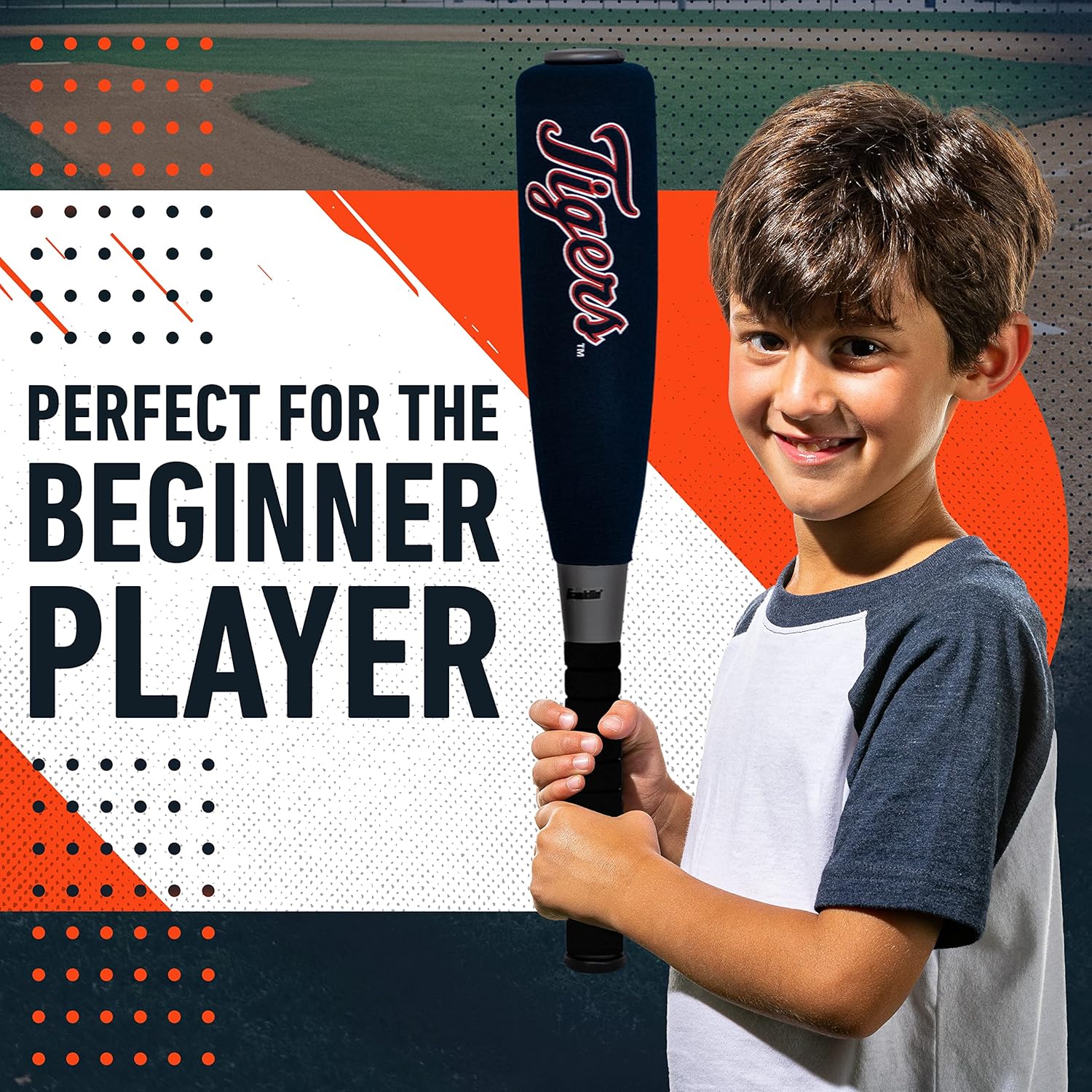 Franklin Sports MLB Jumbo Foam Baseball Bat + Ball Sets - Kids Oversize Foam Baseball Bats + Soft Baseballs - Indoor + Outdoor Youth Baseball Toy - MLB Team Baseball Bat + Ball Sets
