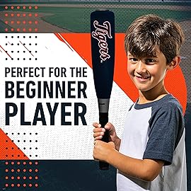 Franklin Sports MLB Detroit Tigers Team Jumbo Foam Bat and Ball Set, 21-Inch, Blue