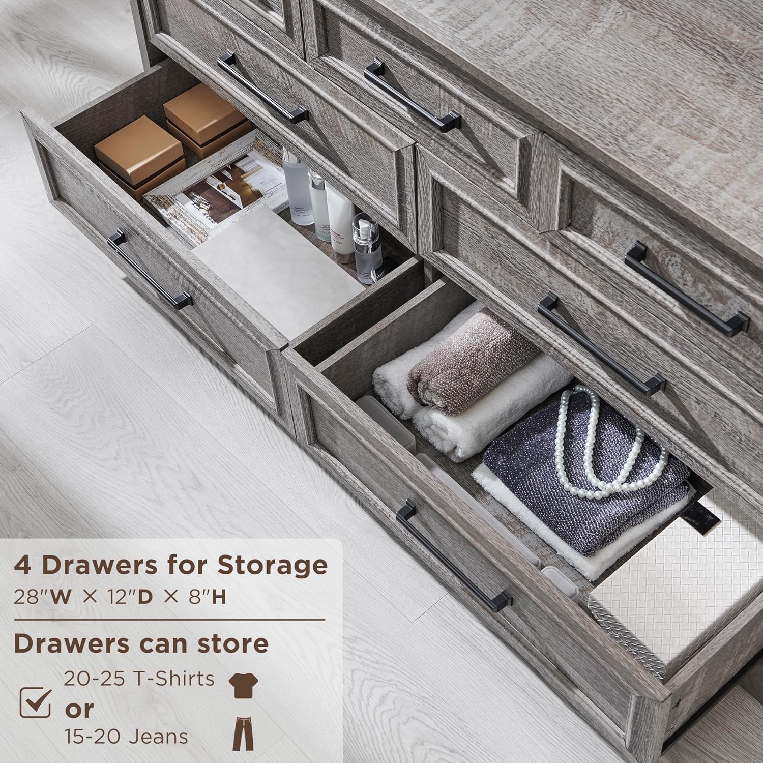 Dresser Drawer Capacity
