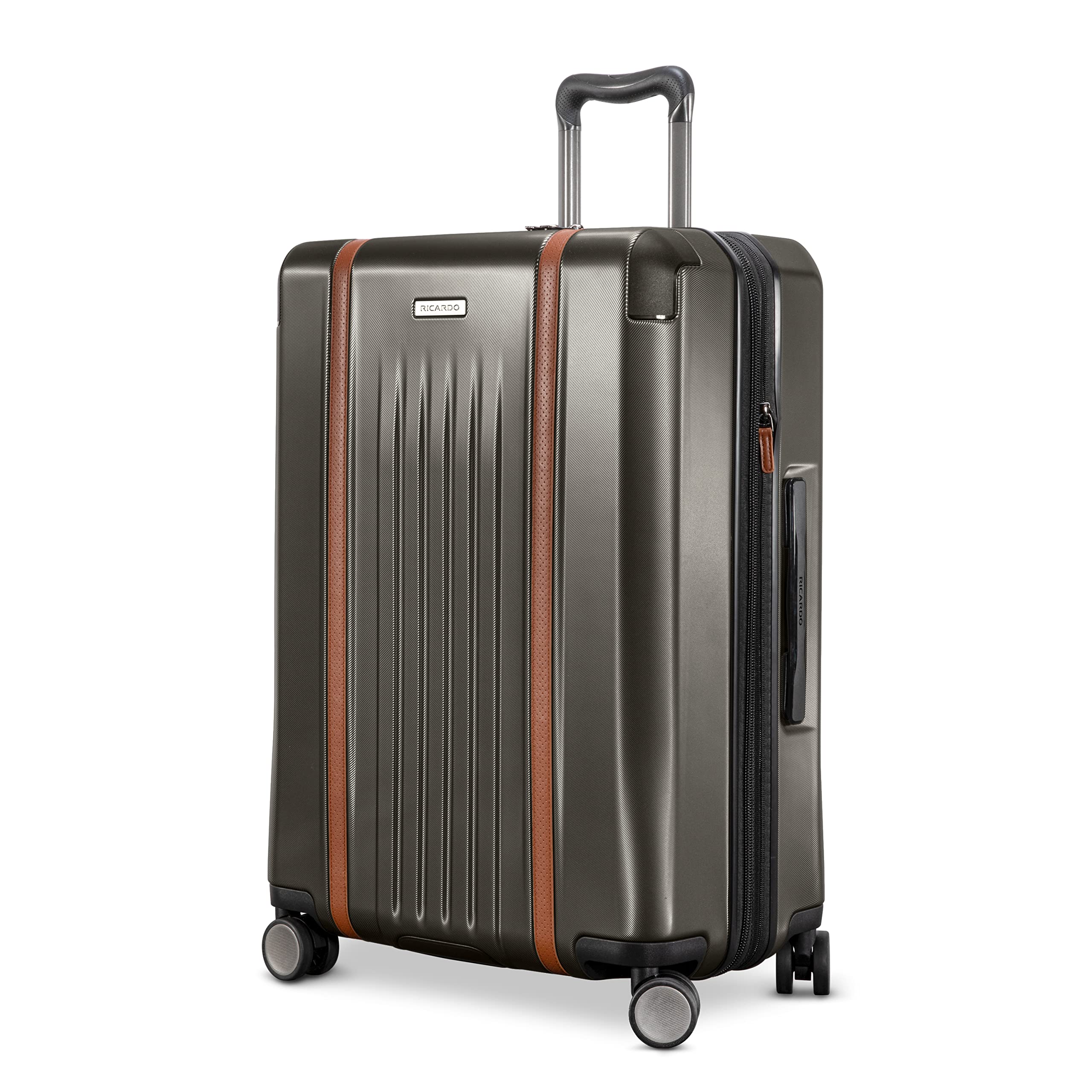 Ricardo Beverly Hills Montecito 2.0 Hardside with Dual Spinning Wheels, Expandable with Comfort Grip for Easy Packing and Moving, Men and Women, Graphite, Check-In Medium 25-Inch