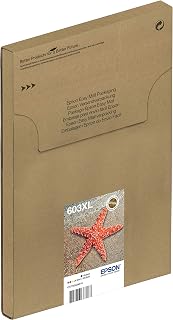 Epson 603XL Starfish High Yield Genuine Multipack, Eco-Friendly Packaging, 4-Colours Ink Cartridges