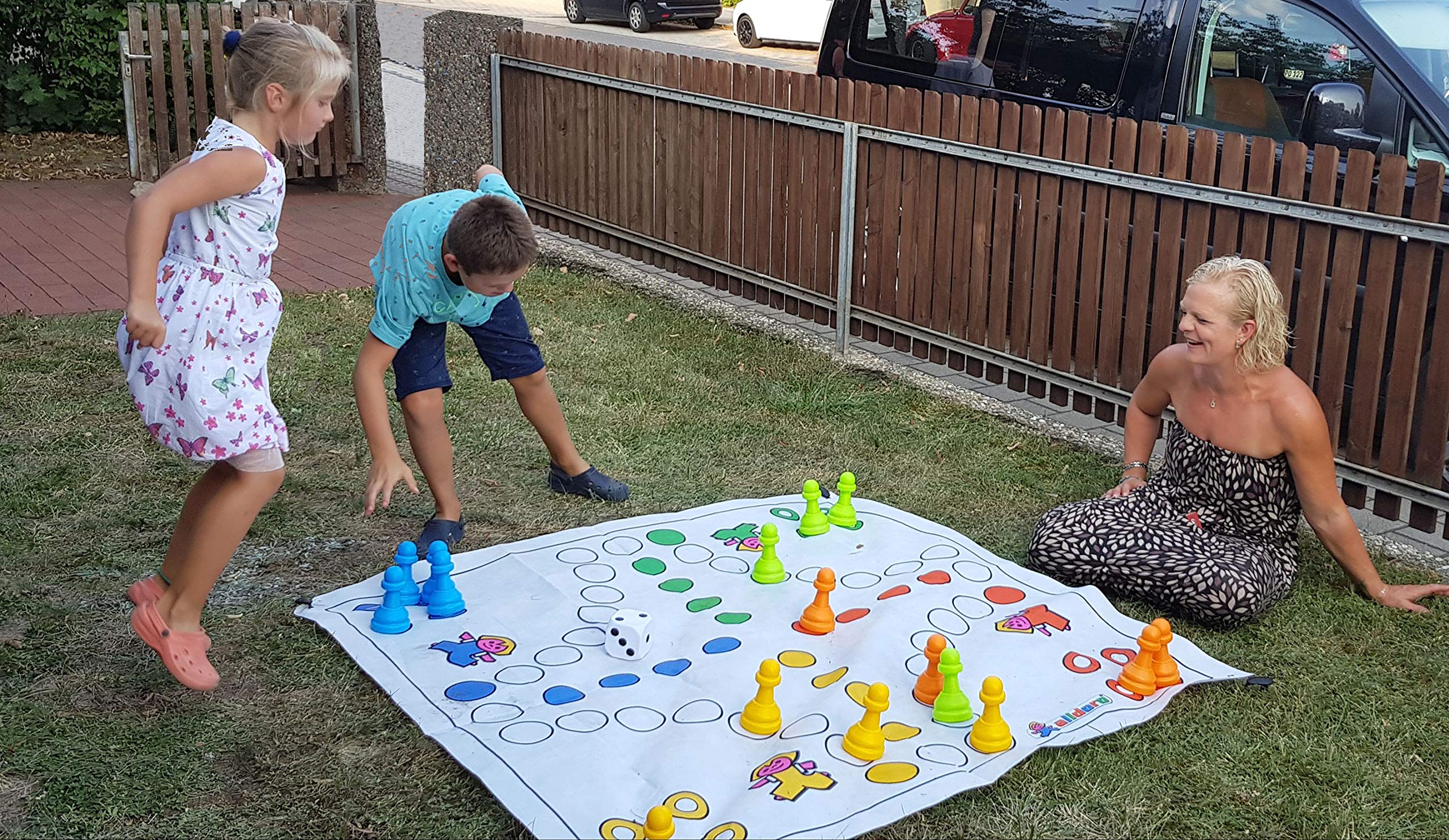 alldoro Grande gioco Ludo per interni ed esterni, giardino Ludo