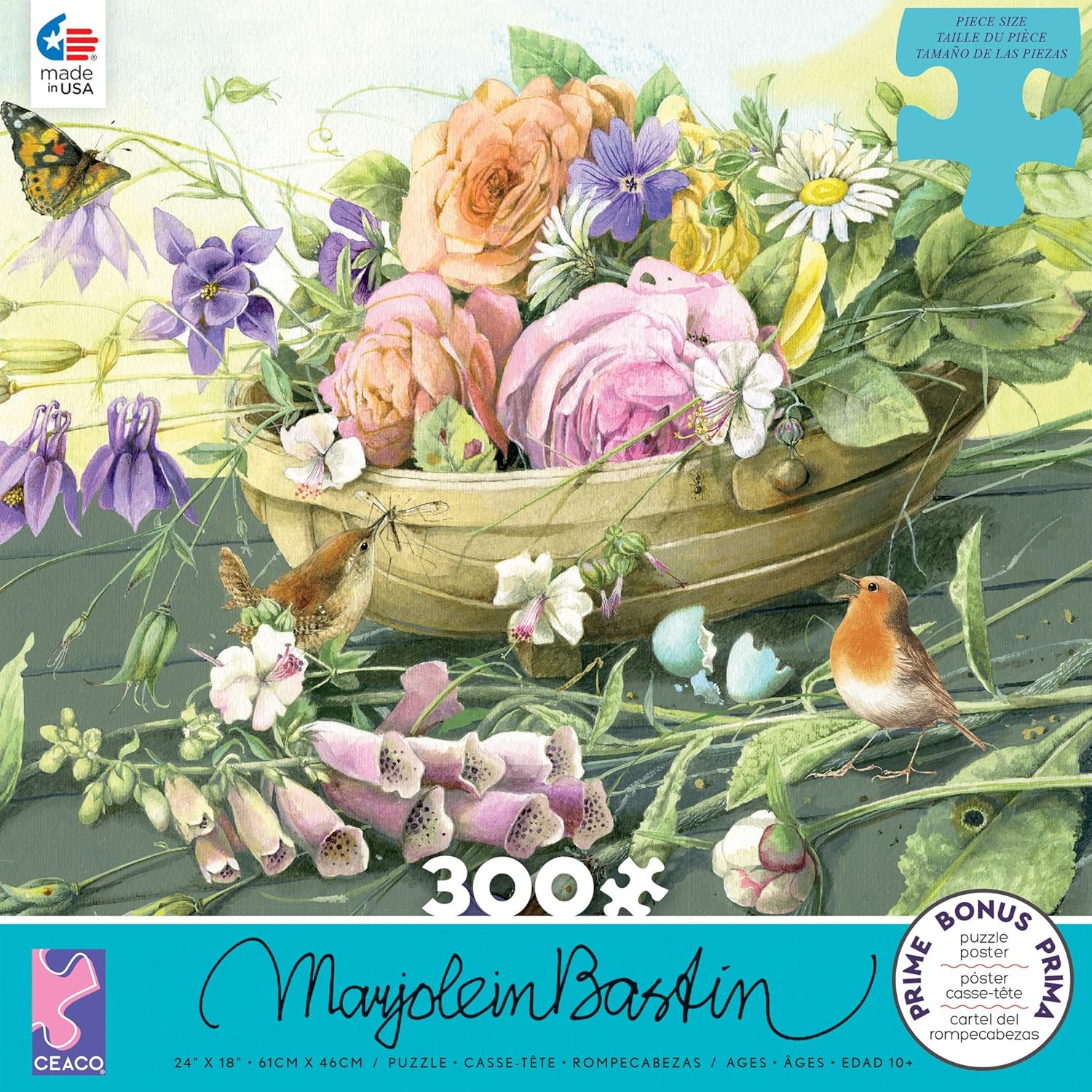 Amazon Com Haoguo Marjolein Bastin Florabunda Puzzle 500piece Toys Games