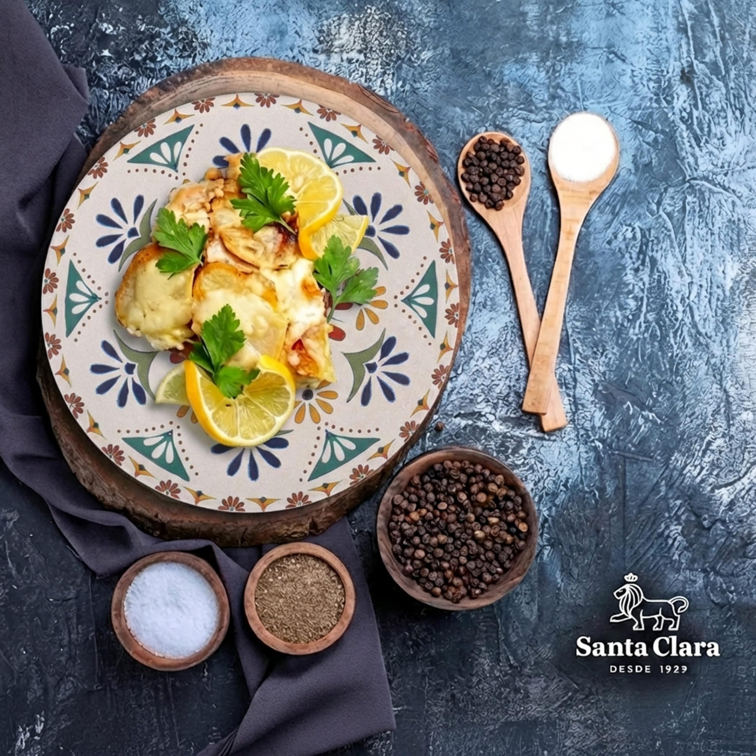 SANTA CLARA | Vajilla Completa 12 Piezas Cerámica Stoneware Redonda para 4 Personas, Apta Microondas y Lavavajillas, Vajilla Coimbra con Diseño Tradicional para Hogar y Cocina — view 6