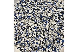 10 Lbs Blended Blue & Gray Brindle Flakes with Silver Reflective Mica