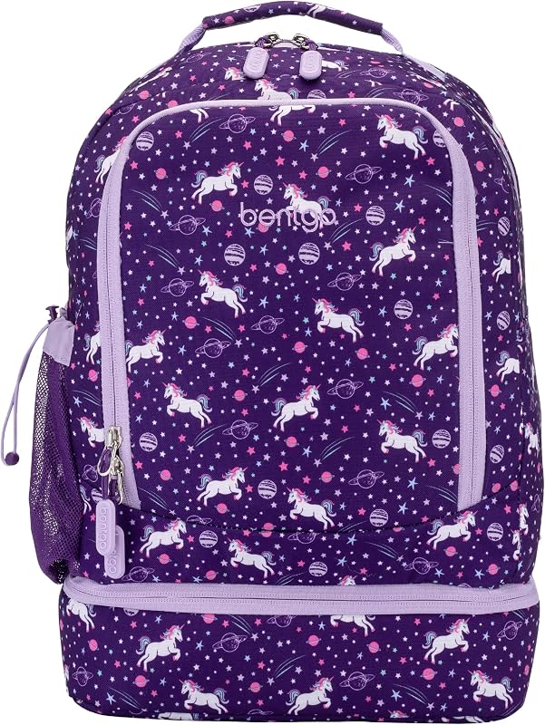 Mochila 2 en 1 para niños y bolsa de almuerzo aislada con correas acolchadas