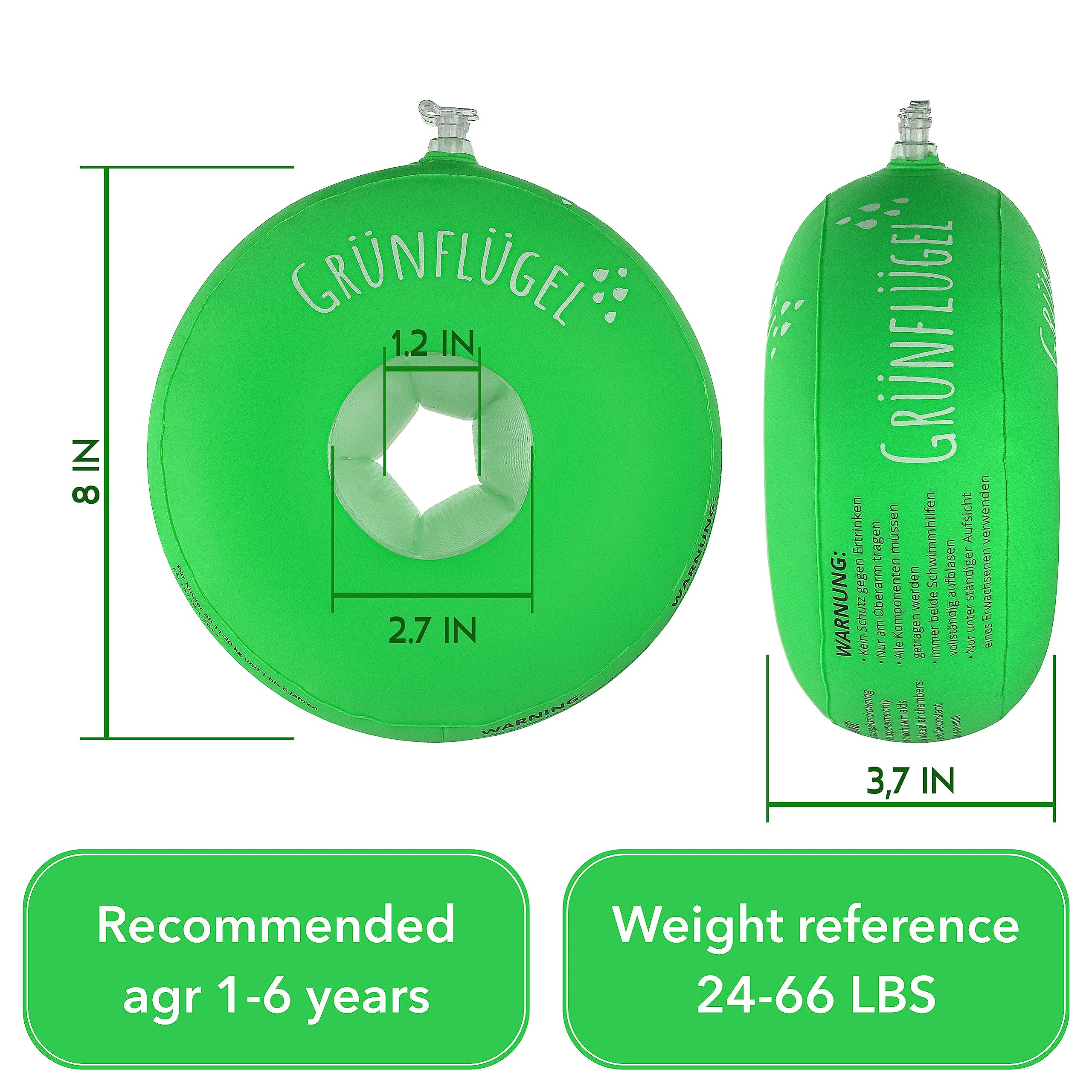 Schwimmflügel ab 1 Jahr - Sicher & Hautfreundlich & Ohne Weichmacher I 11-30 Kg I Rund Swim Schwimmhilfe Baby ab 1 Jahr Kinder 2 Jahre Schwimmflügel Kinder 3-6 Jahre