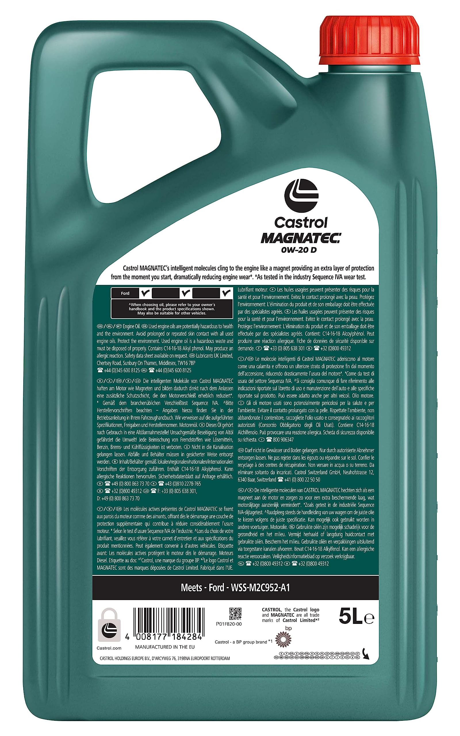 Castrol MAGNATEC 0W-20 D Motoröl, 5L