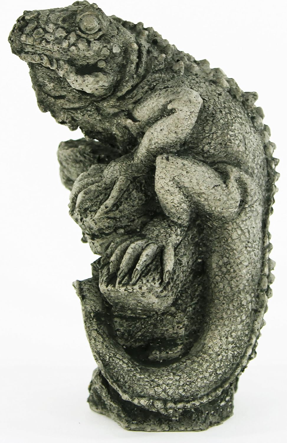Iguana Lizard Cement Figurine Reptile Concrete Garden Statue