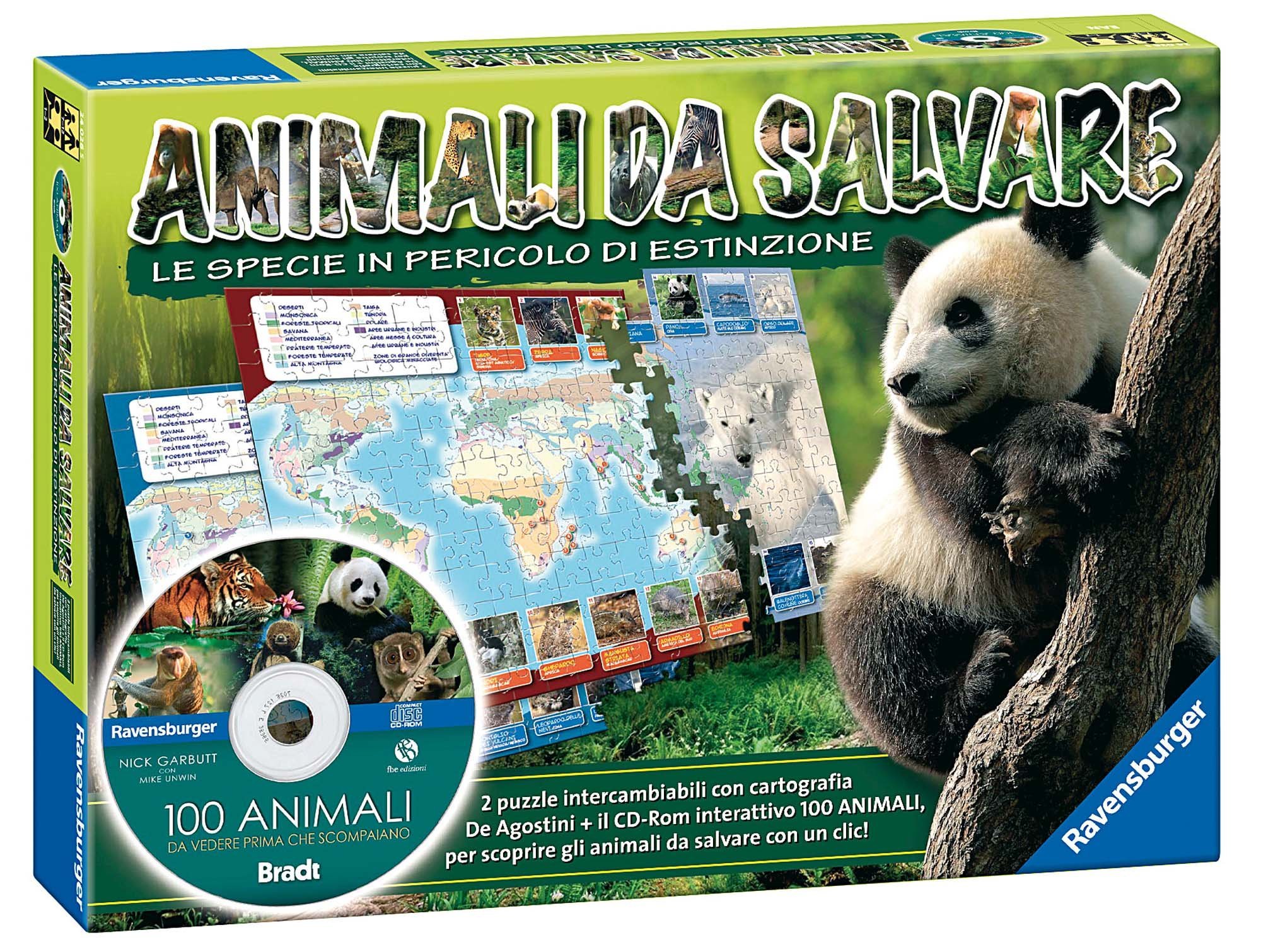 Ravensburger 24403 ANIMALI DA Salvare + CD – Table Game (Version in Italian) [Imported from Italy]