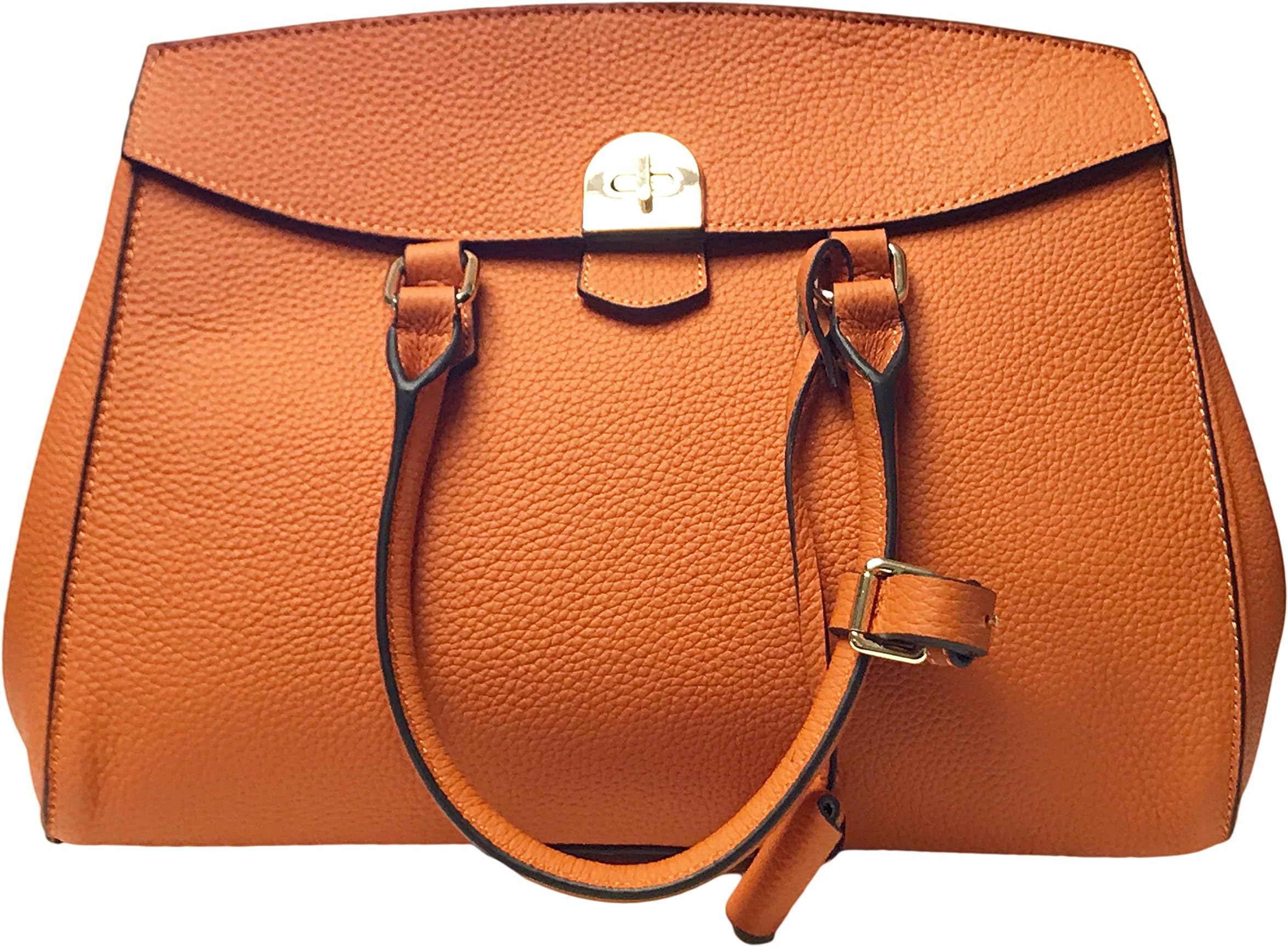 Twist Lock Satchel - Orange