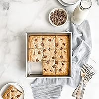 Vista 4 de USA Pan Bakeware - Molde cuadrado antiadherente para tartas, 9 pulgadas, acero aluminizado