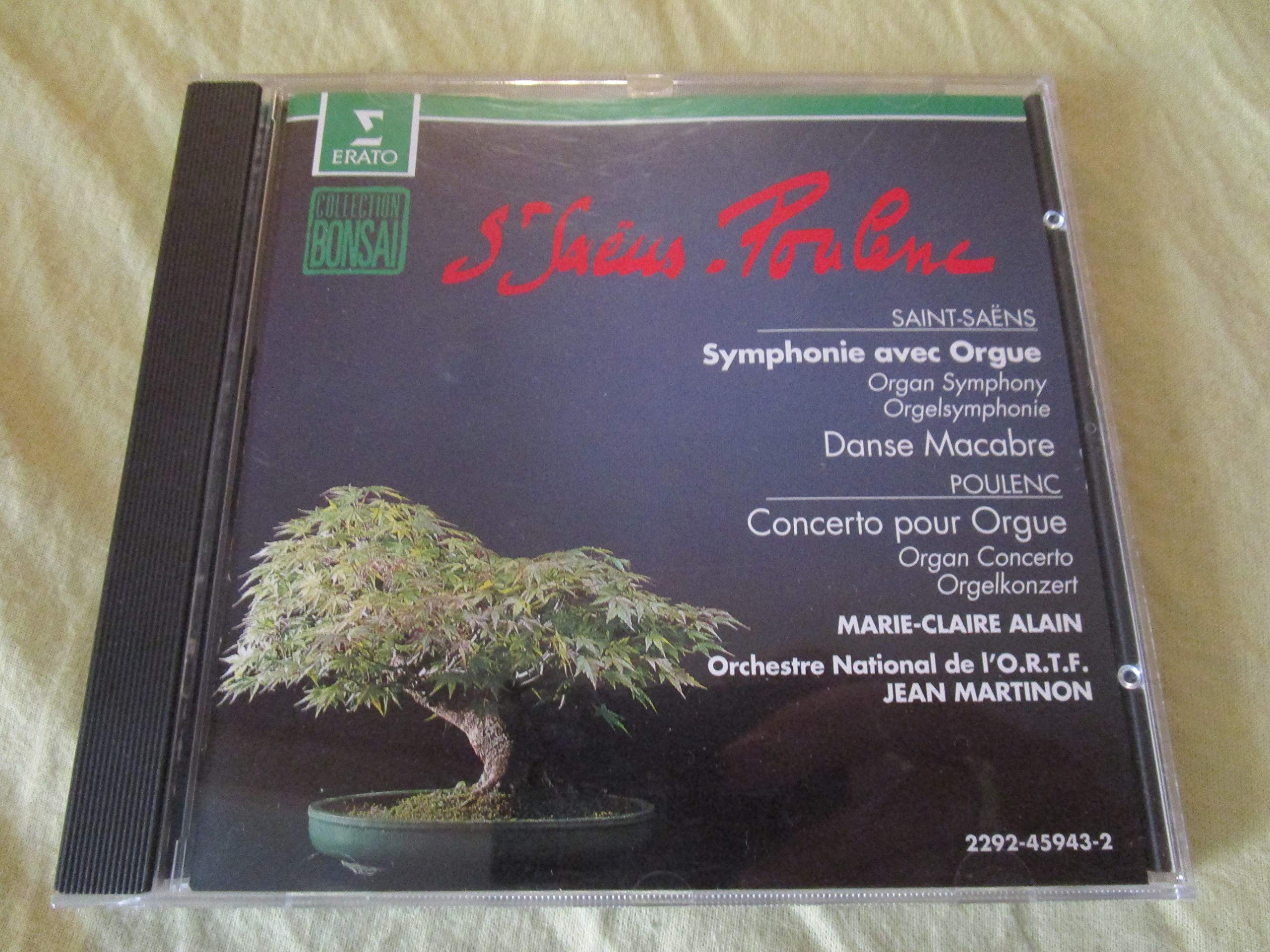 Symphony 3 " Organ " [Audio CD] Saint-Saens; Alain; Martinon and Orft National
